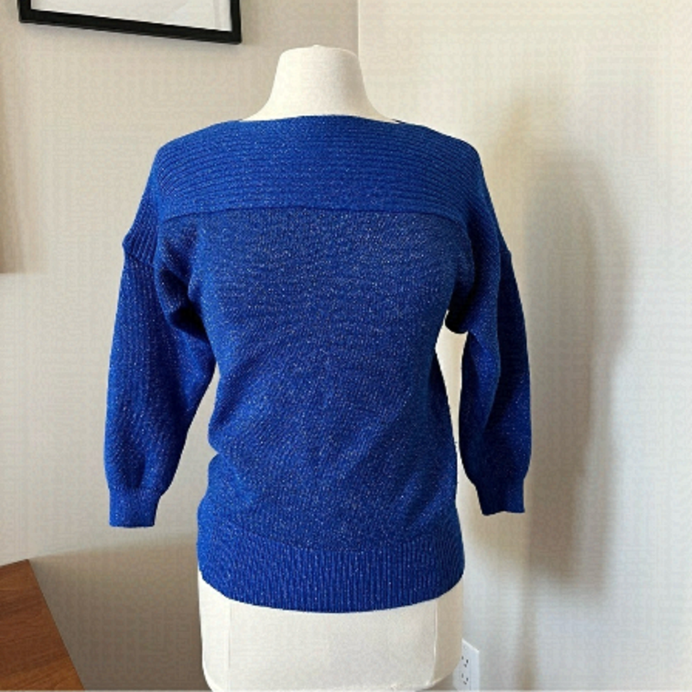 Marella Vintage 80’s Blue Sparkly Sweater